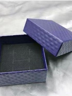 礼盒蓝色礼品包装盒 空盒  皮礼盒颜色随机 (加装礼盒单拍不发货)