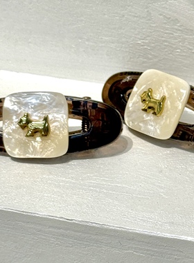 韩系简约狗狗刘海夹网红前额碎发夹编发小夹子百搭精致边夹不伤发