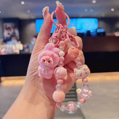 搞怪可爱拉布布爆款萌粒手机链钥匙扣包包挂件配饰节日礼赠