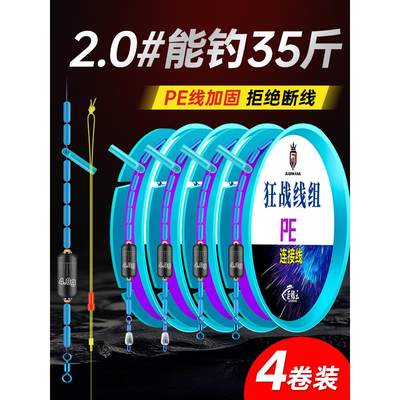 进口线组主线成品主线组绑好鱼线套装全套钓鱼台钓鲢鳙高端正品