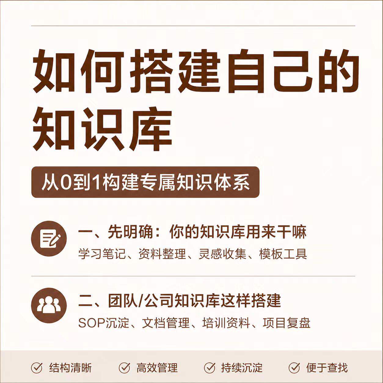 专属知识库搭建方法 个人团队资料整理模板