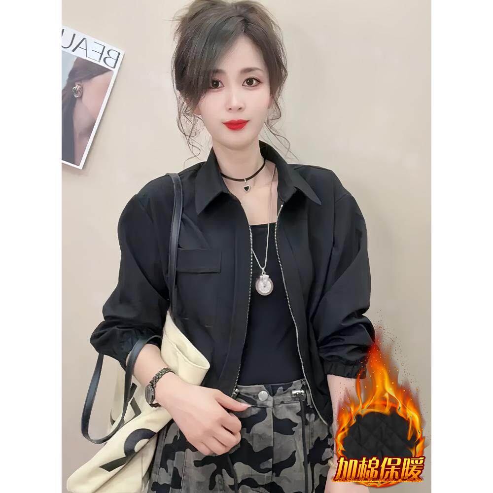 MONLOUVE巨好看的夹加厚外套女2025年冬季新款今年流行爆款短款夹