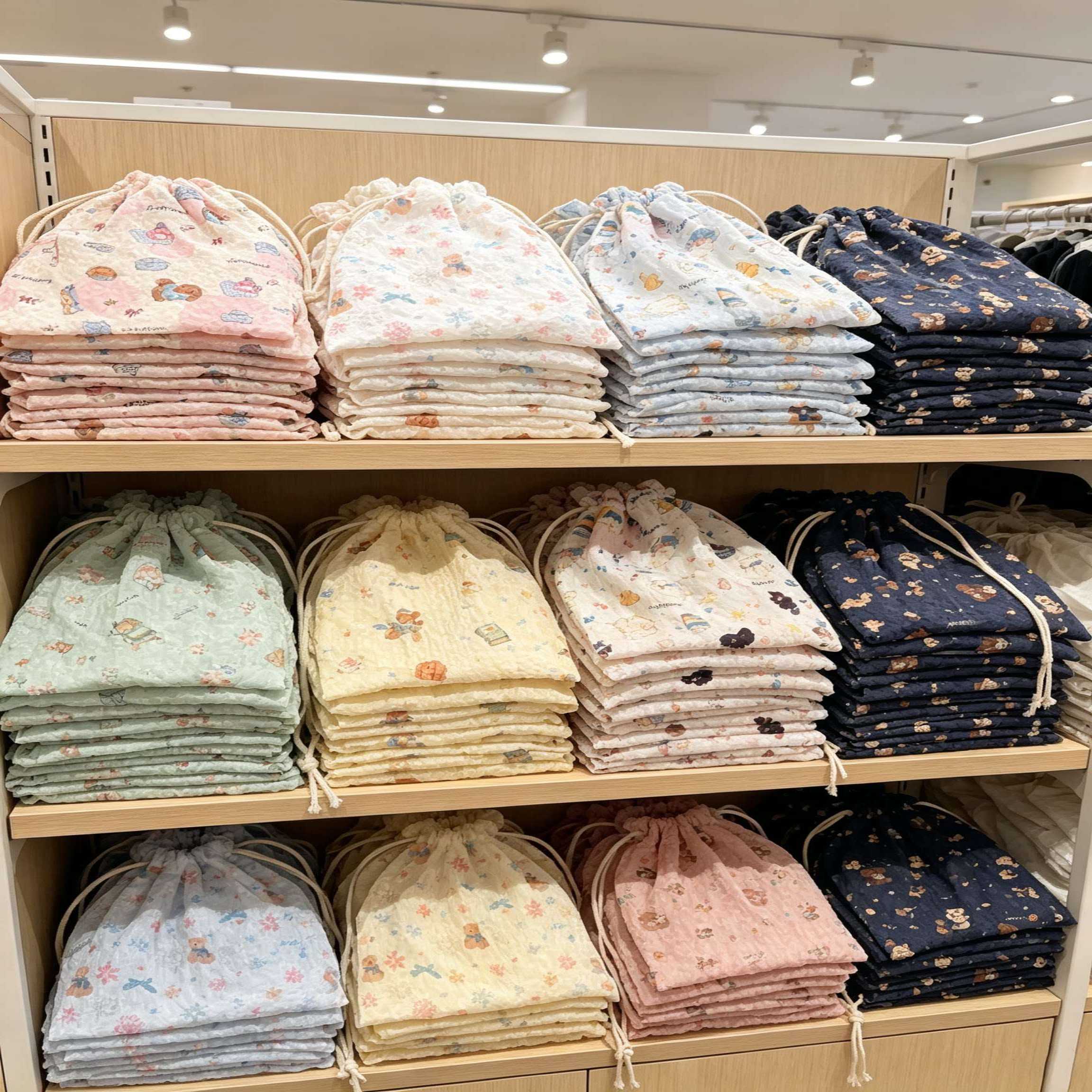 内衣收纳包内裤衣服收纳袋抽绳束口袋贴身衣物袜子整理包布袋便携