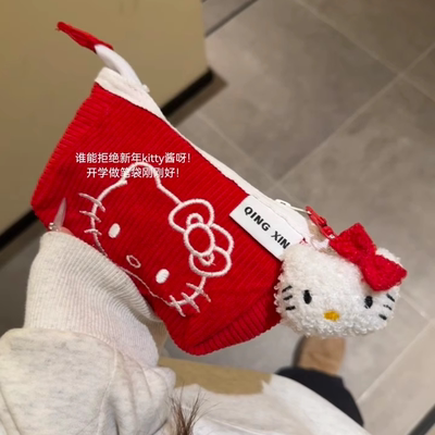 2025超火笔袋大容量HelloKitty高颜值ins风学生文具收纳袋女生