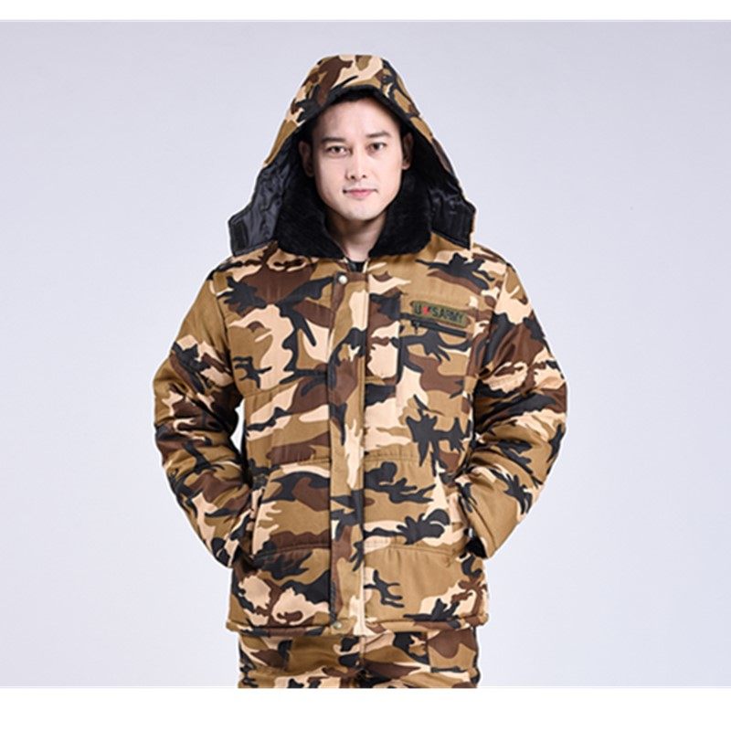 秋冬季迷彩棉服男冷藏库加绒防寒服套装劳保服棉袄棉裤大尺码加厚,男装,棉衣,淘宝优惠券,粉丝福利购,淘宝优惠卷