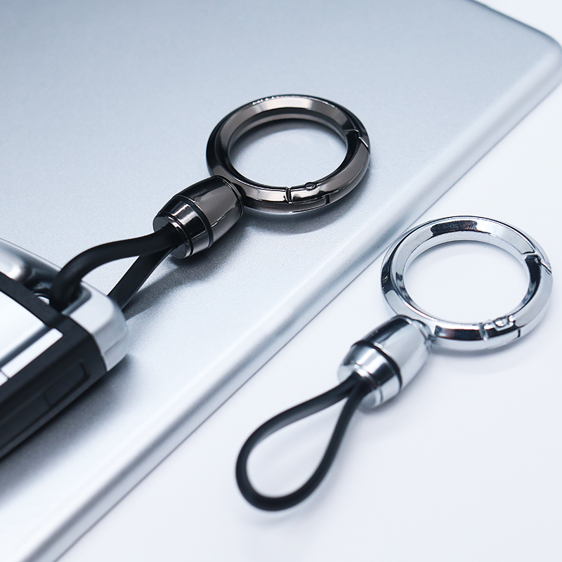 创意男士汽车钥匙扣金属简约钥匙链腰挂扣环挂饰商务防丢锁匙扣