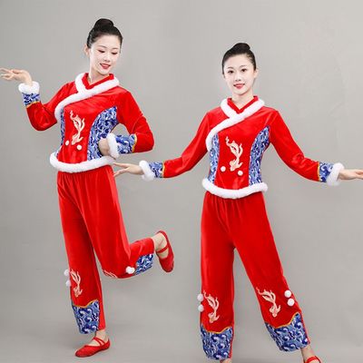 新款秧歌服女民族风扇子