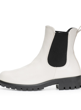 ECCO爱步Modtray W 烟筒靴倪妮同款休闲切尔西靴女 摩登 490023