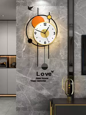 Simple modern light luxury Net red clock living room home fashion clock hanging watch Wall creative decoration Nordic wall clock
