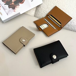复古真皮卡包高级感名片包男女多卡位超薄卡夹大容量驾驶证收纳包