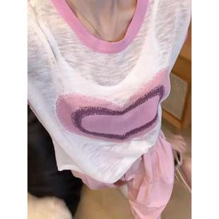 KATTERLLG小个子多巴胺夏季 休闲 韩系穿搭微胖mm减龄洋气短袖 女款
