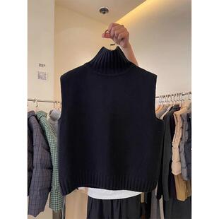 MONLOUVE针织马甲外套女春秋冬2025年新款小个子洋气外穿时尚欧货