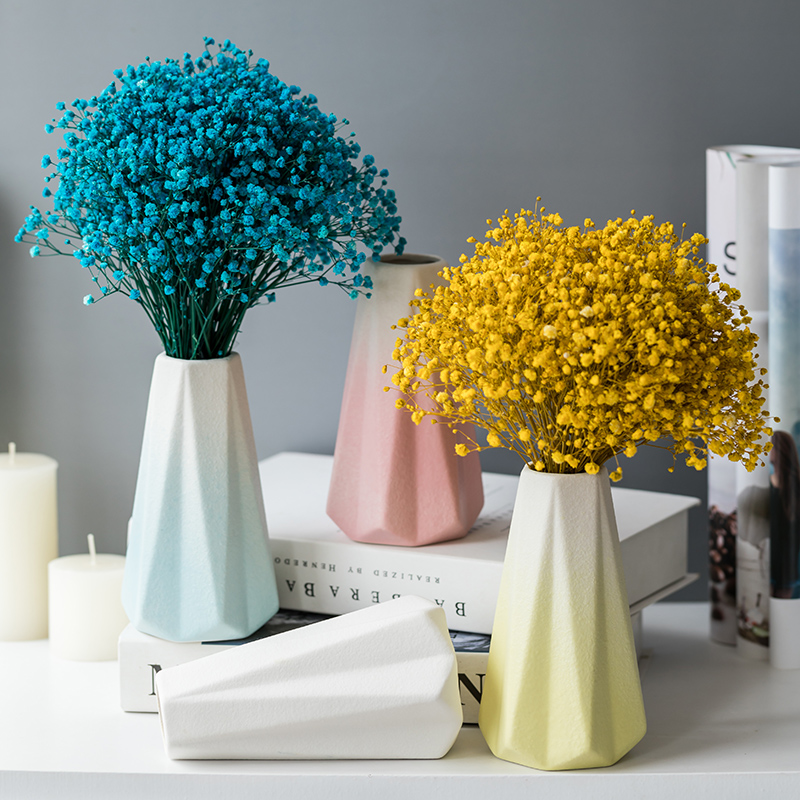 满天星客厅干花简约渐变花器摆件