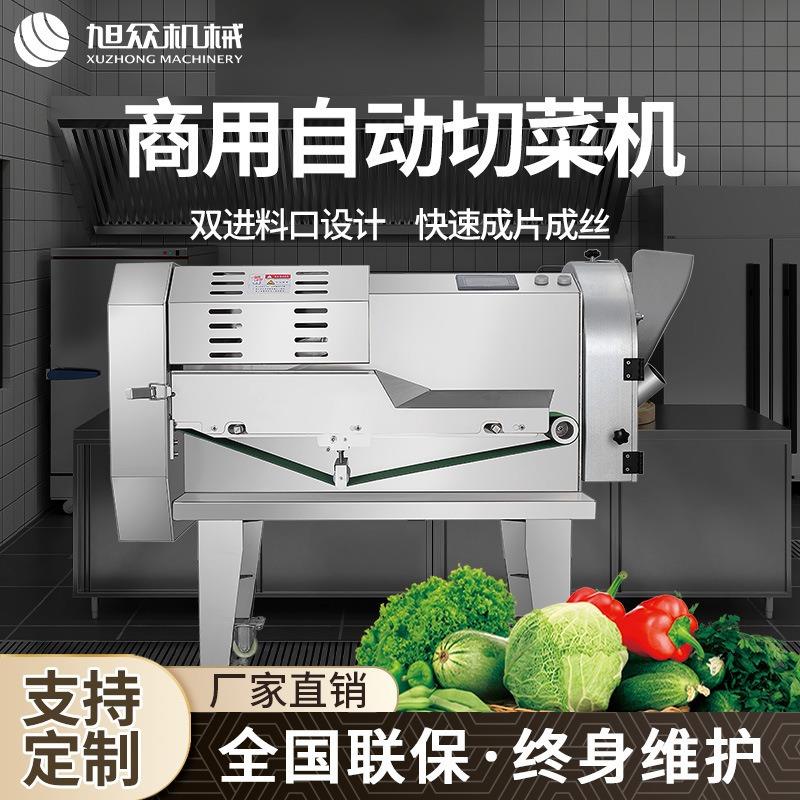 商用全自动切菜机藕片萝卜丝豆角段苹果片果蔬多功能加工切菜机