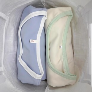 奶油拼色德绒上衣睡衣秋衣保暖加厚单件家居服秋冬季内搭圆领长袖