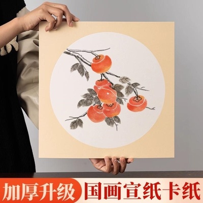 加厚国画生宣宣纸卡纸熟宣工笔画空白半生半熟书法作品专用纸儿童