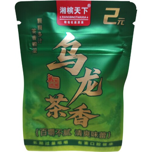 老品牌湘槟天下新品2元乌龙茶香爆珠槟榔商超同款小包装【2片装】