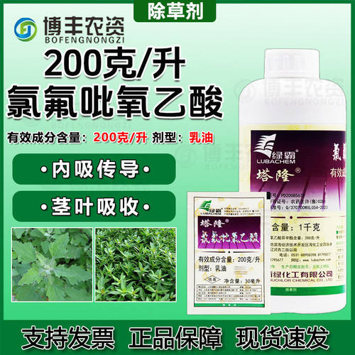 绿霸塔隆氯氟吡氧乙酸杂草除草剂
