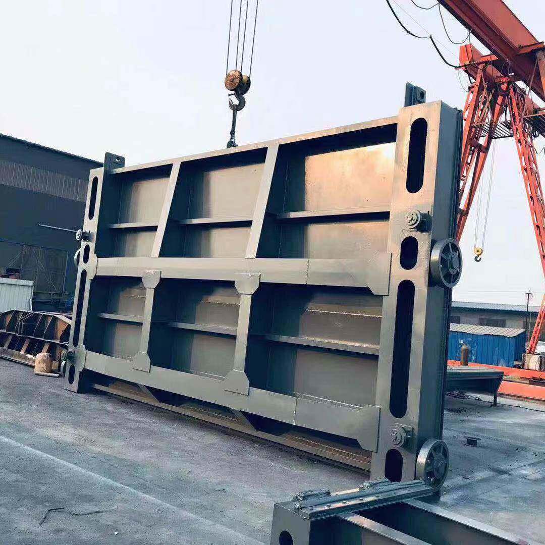 钢制闸门水库电站工程渠道闸门不锈钢手电两用机闸一体钢制闸门