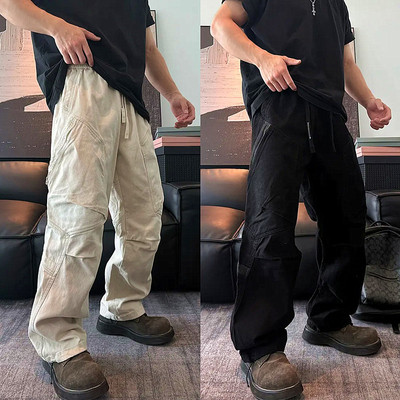 美式重工伞兵水洗工装休闲裤