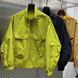 风立领夹克男高档轻奢宽松百搭潮流户外防风防晒休闲外套 春夏工装