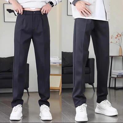 秋冬厚款男士直筒微锥休闲裤