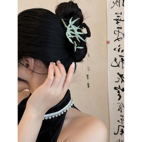 国风百搭新中式竹节抓夹