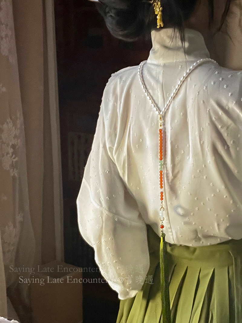 马面裙璎珞项链新中式国风配饰