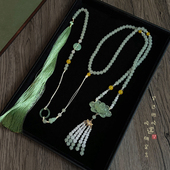 「爱莲说」莲花璎珞背云流苏项链新中式 国风古风马面裙汉服配饰品