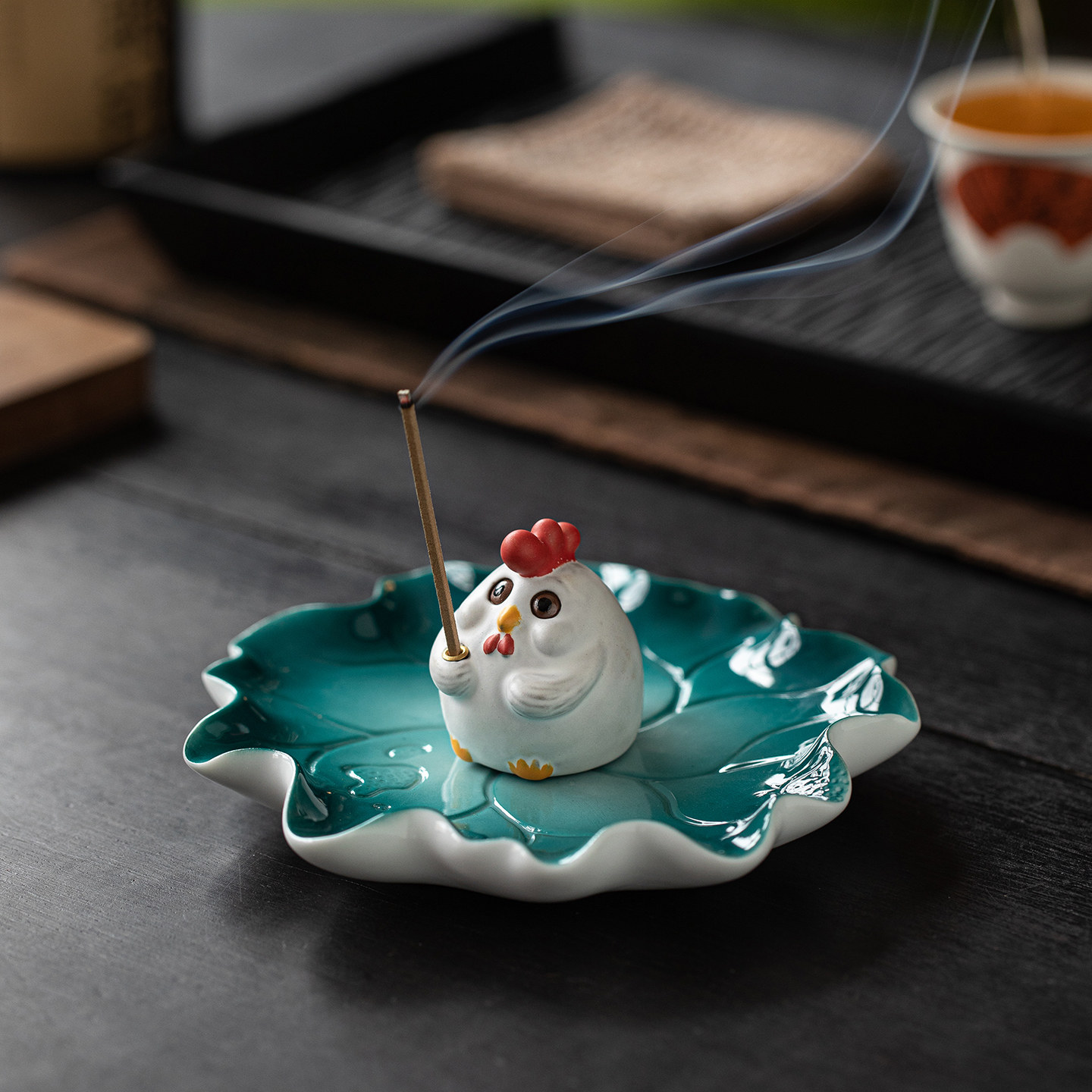 把握鸡会陶瓷可爱小鸡线香炉家用室内香插香座趣味香薰炉茶道摆件,家居饰品,香托/香盘/香座/香插,淘宝优惠券,粉丝福利购,淘宝优惠卷