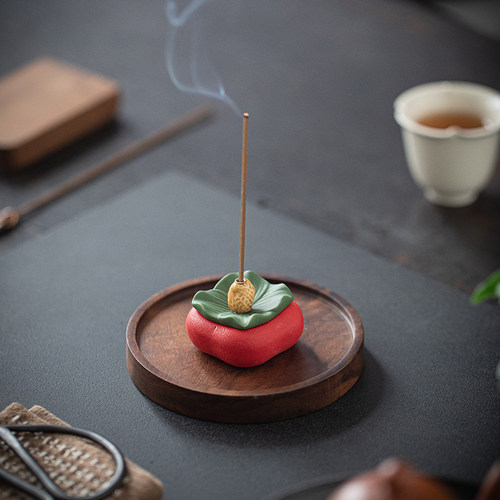 好柿发生陶瓷创意线香插座