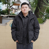 2025新冬款 潮牌休闲棉服加肥加大号胖哥棉衣 加厚保暖男士 大码 男装
