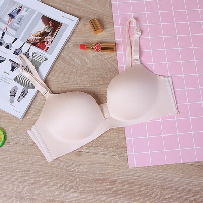 无痕内衣女小胸聚拢夏季薄款舒适收副乳防下垂大胸显小新款文胸罩
