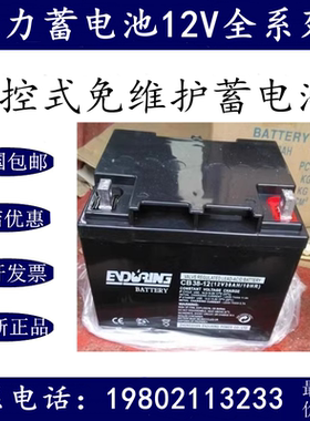 Baace恒力蓄电池CB38-12铅酸免维护12V38AH电梯UPS/EPS主机电池