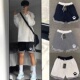 潮牌速干跑步训练五分裤 男夏季 复古宽松运 篮球短裤 潮牌双拼色美式