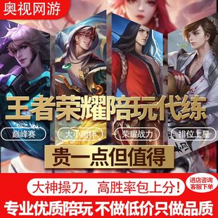 王者荣耀游戏陪玩陪练 专业优质陪玩上分陪练排位