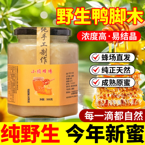 纯天然野生鸭脚木土蜂蜂蜜