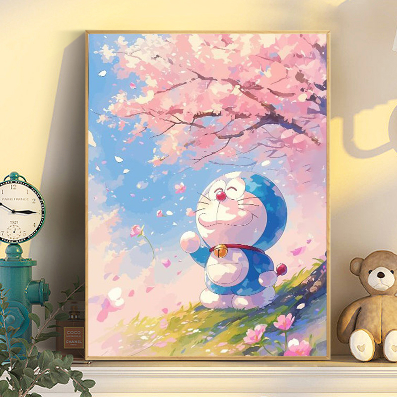 哆啦a梦diy数字油画知弗奥