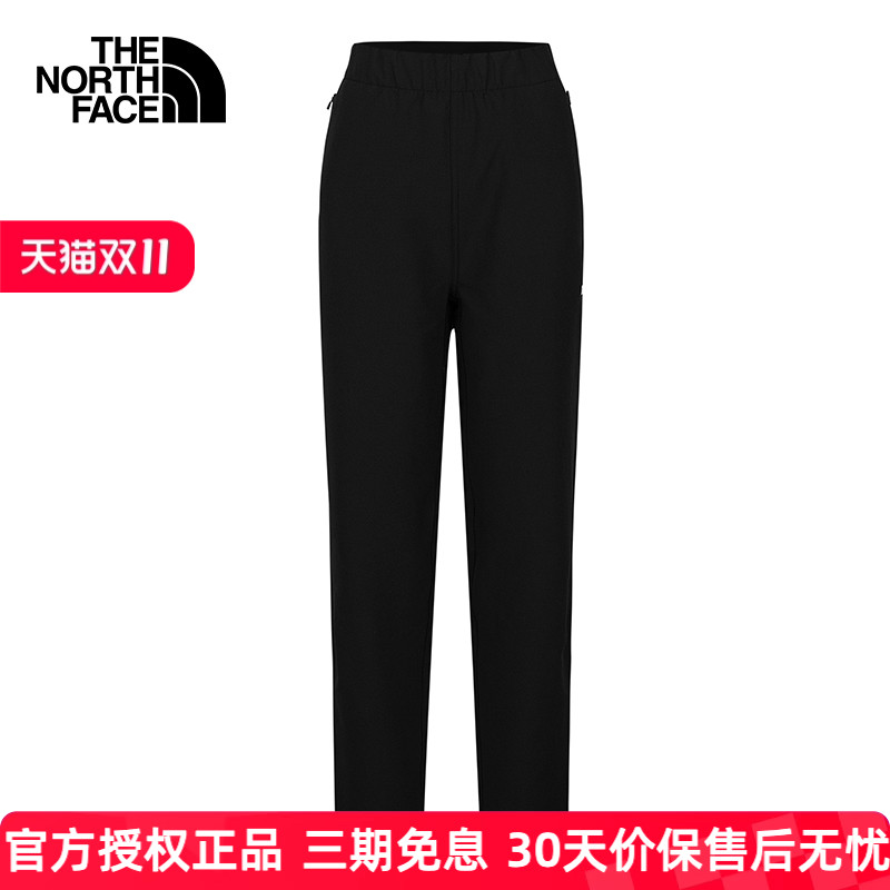 北面长裤女防风软壳徒步裤子8ECZ