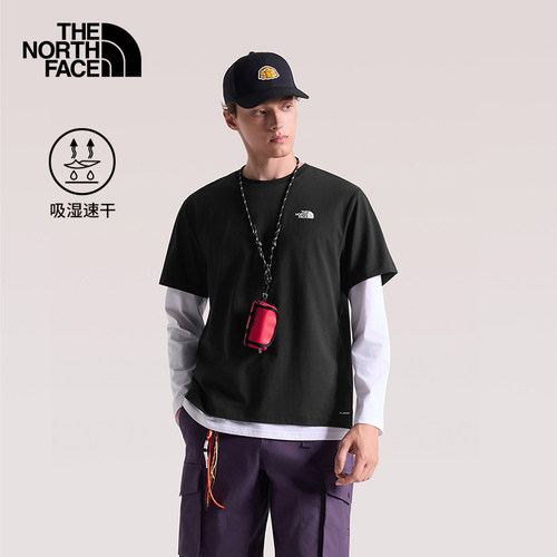 北面短袖T恤男女款速干运动