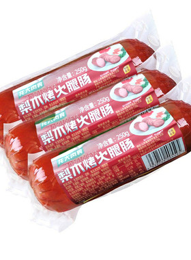龙大烤火腿肠梨木熏烤美味营养