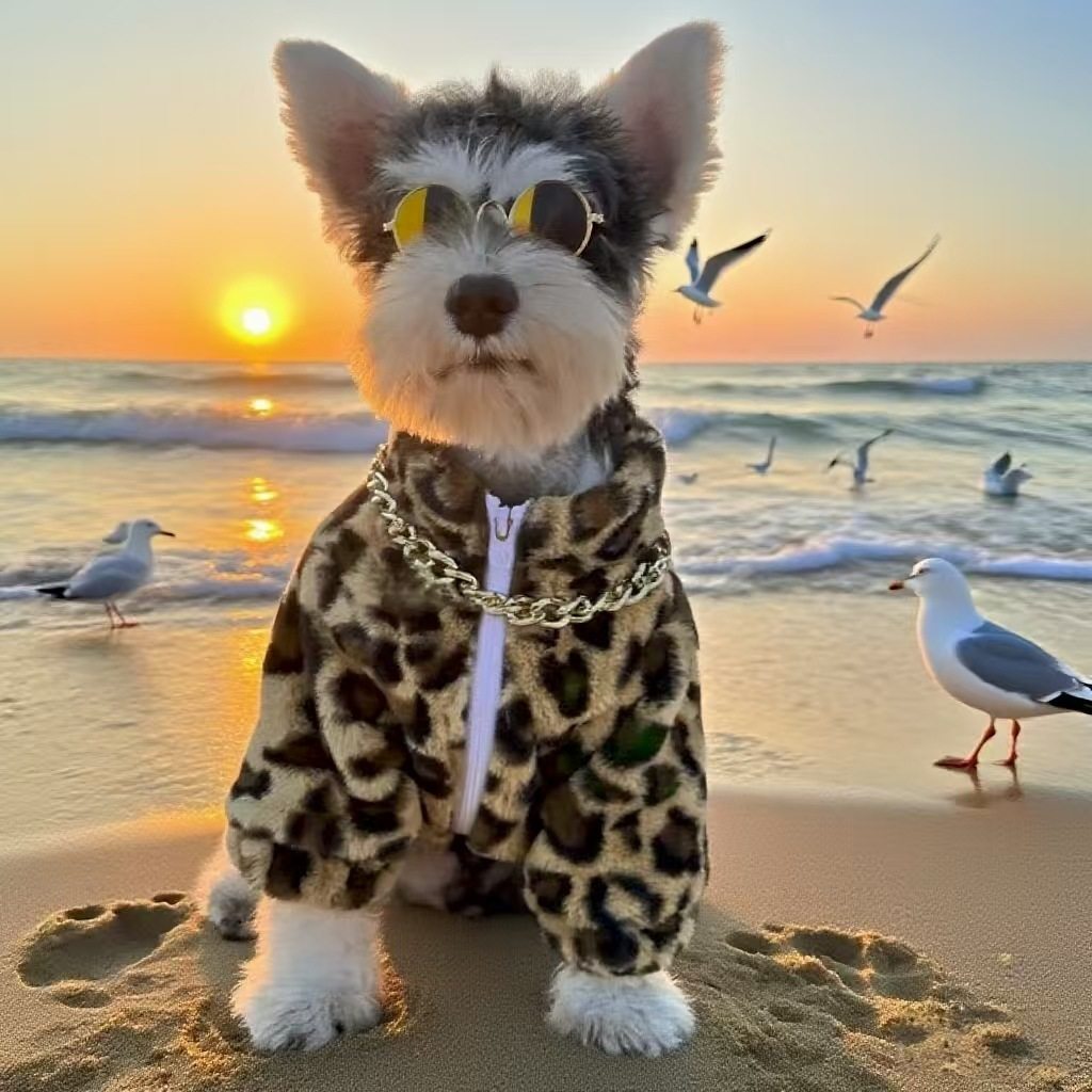 宠物衣服中小型犬皮草秋冬款豹纹加厚外套保暖衣帅气潮牌狗狗衣服,宠物/宠物食品及用品,狗宠物服装/雨衣,淘宝优惠券,粉丝福利购,淘宝优惠卷