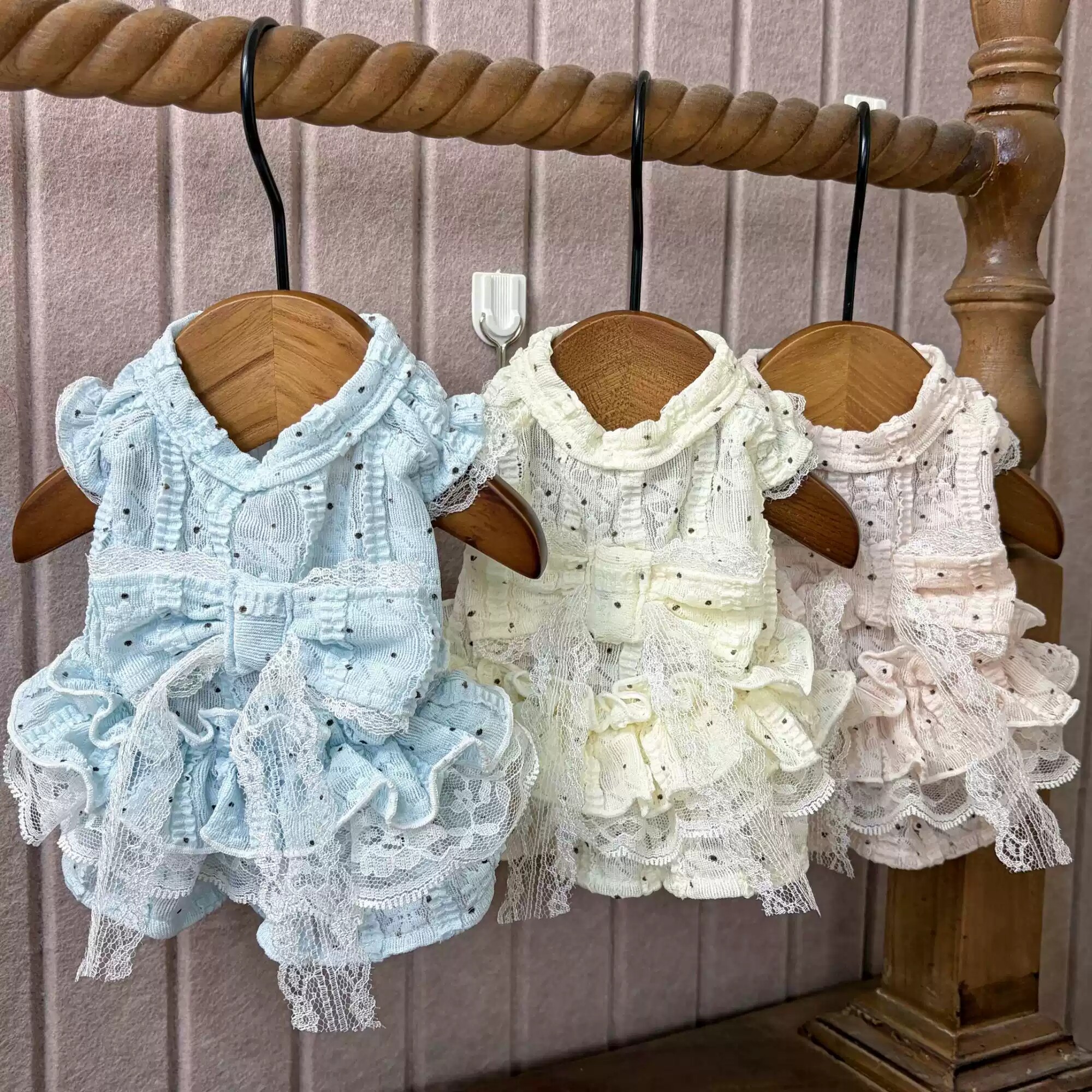 宠物衣服猫狗裙子贵宾比熊猫咪泡泡云朵蕾丝洛丽塔宠物公主裙