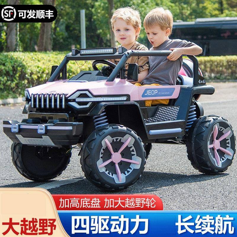 儿童电动车大型具车621可坐双汽人玩四驱坦克宝宝四轮野遥控越车
