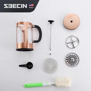 滤压i壶法压手冲咖啡壶工 厂Seecn家用咖啡器B645具跨境壶外贸法式
