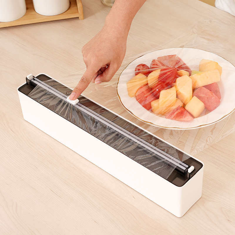 壁挂粘贴式挂墙保鲜膜切割器PE膜大容量可磁吸收纳盒厨房神器新品,厨房/烹饪用具,保鲜膜切割器,淘宝优惠券,粉丝福利购,淘宝优惠卷
