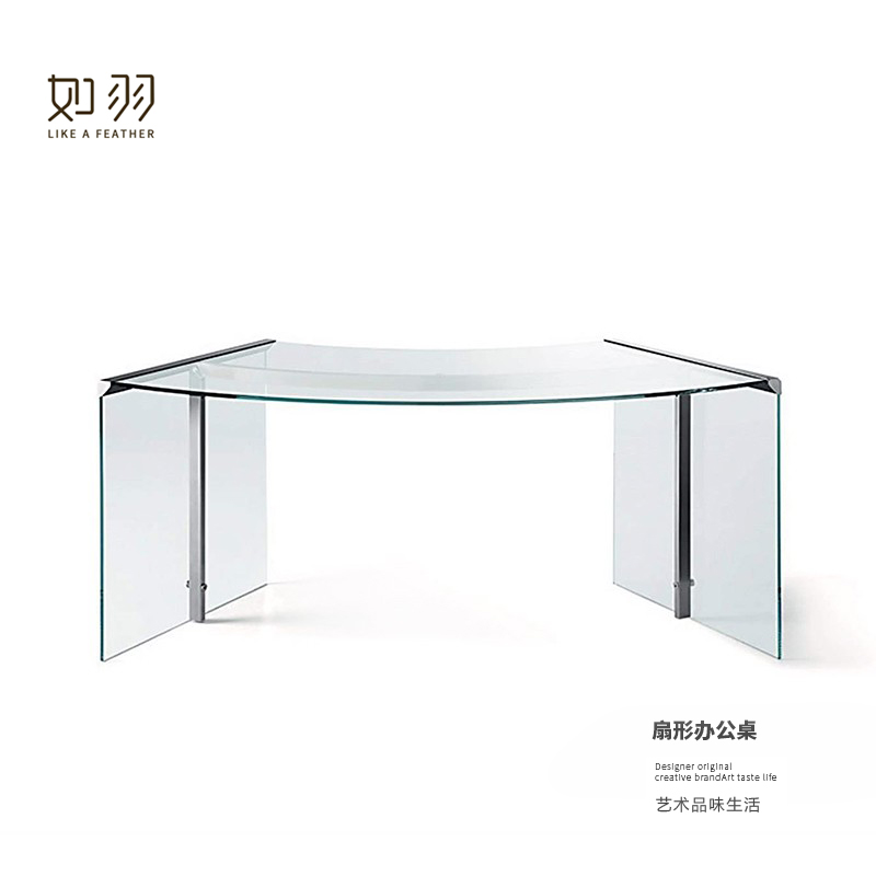 原版设计钢化玻璃现代简约书桌