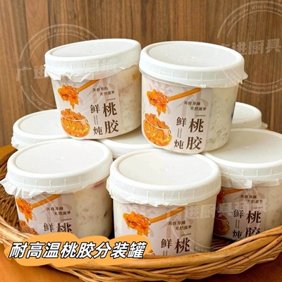 桃胶雪燕炖奶分装瓶银耳汤打包罐海底椰膏摆摊耐高温杯子