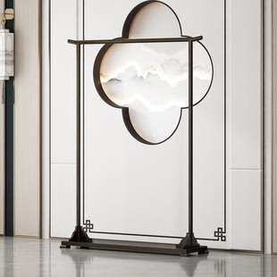 新中式落地茶楼卧室挂衣架酒店实木民宿婚纱禾服装店展示架衣帽架