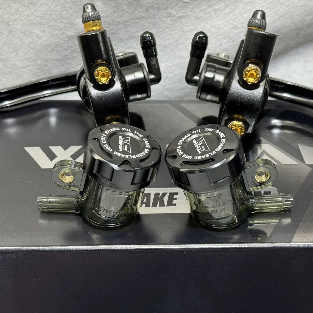 正品伟凡02直推通用型碟刹可调手柄总成小牛电动刹把配件改装液压